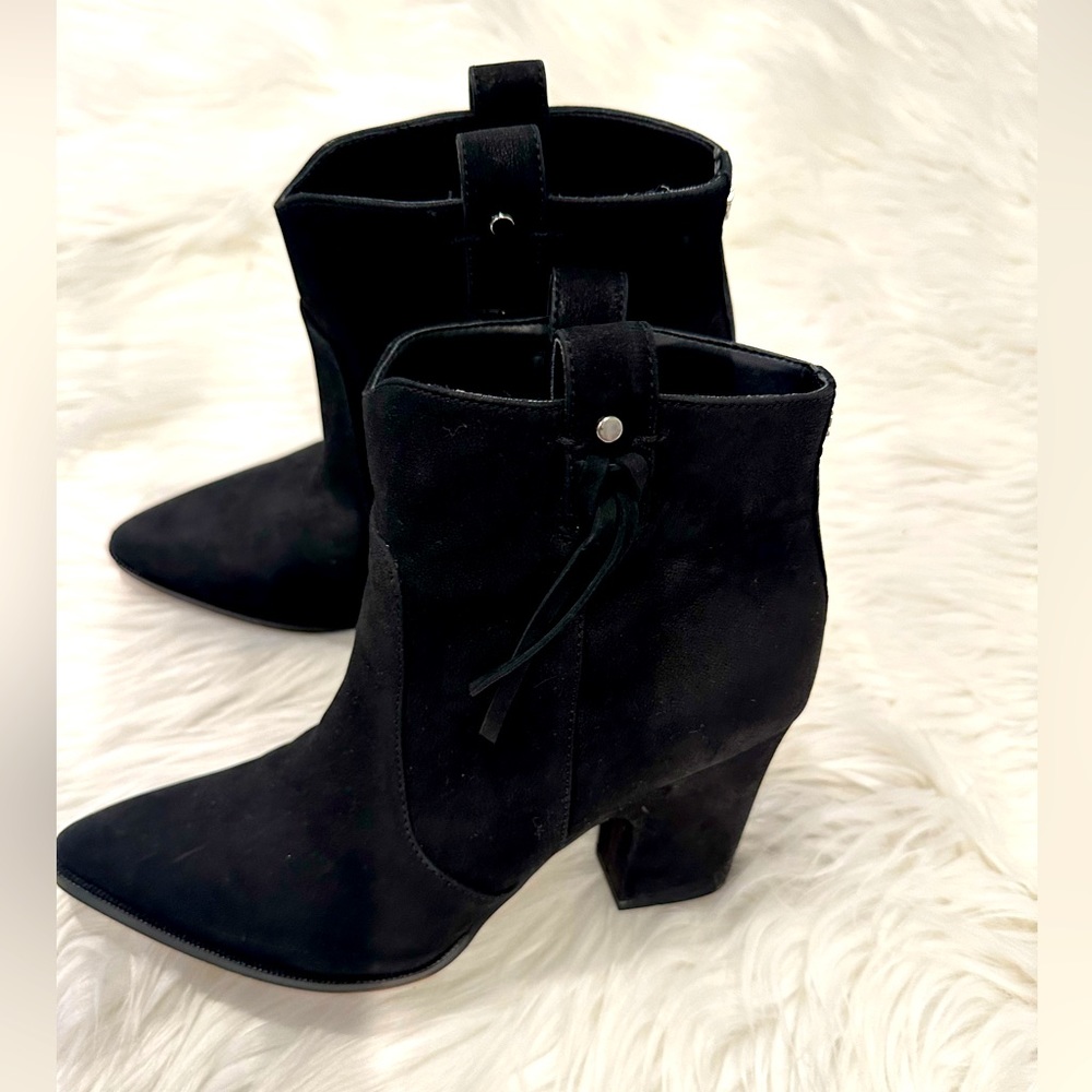 Sam Edelman black suede ankle boots